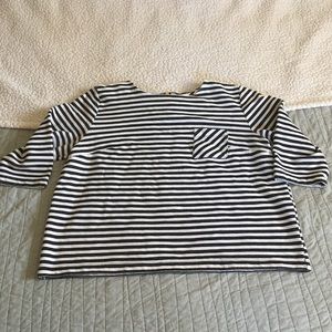 Merona Black/White stripe Shirt XXL